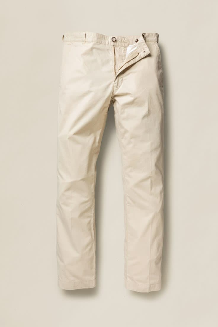 WAIST DOUBLE BUTTON CHINO
